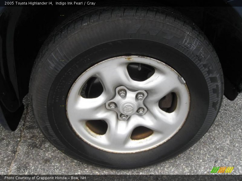 Indigo Ink Pearl / Gray 2005 Toyota Highlander I4