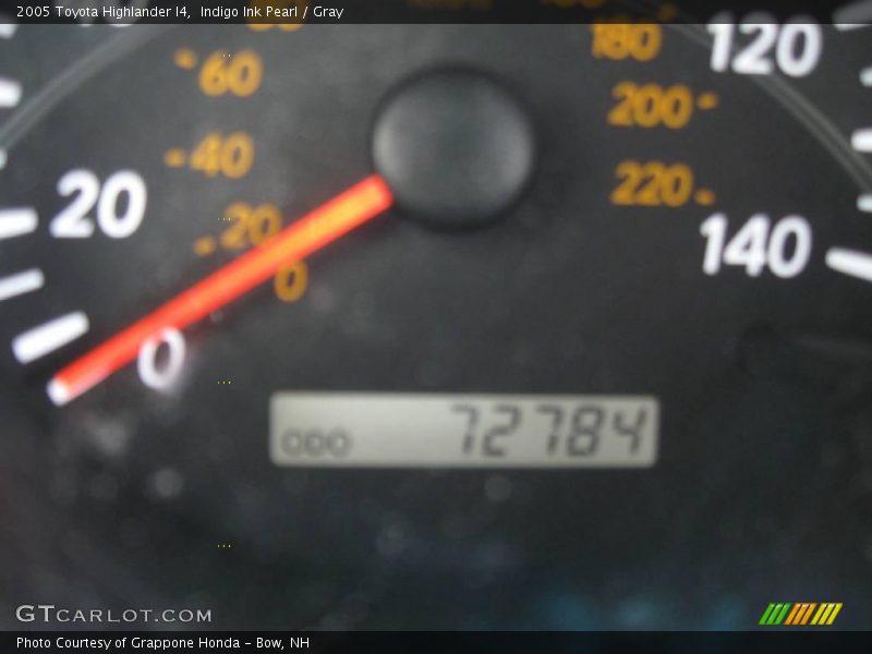 Indigo Ink Pearl / Gray 2005 Toyota Highlander I4