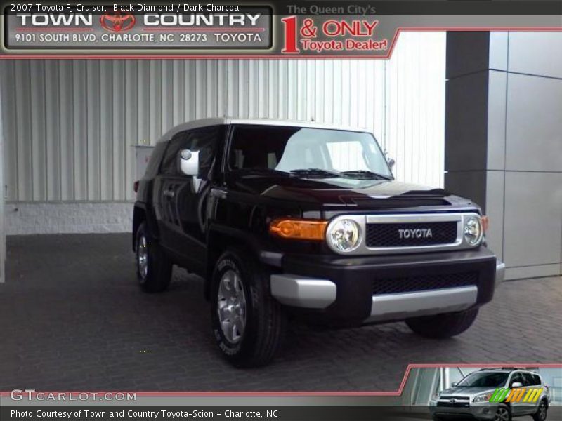Black Diamond / Dark Charcoal 2007 Toyota FJ Cruiser