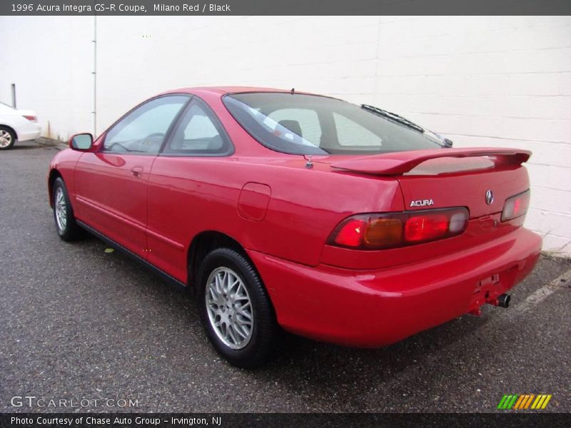 Milano Red / Black 1996 Acura Integra GS-R Coupe