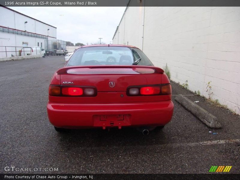 Milano Red / Black 1996 Acura Integra GS-R Coupe