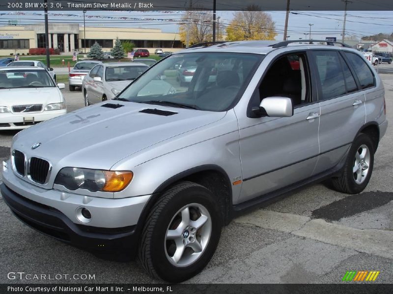 Titanium Silver Metallic / Black 2002 BMW X5 3.0i