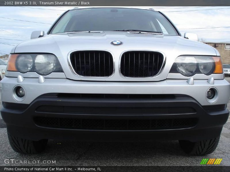 Titanium Silver Metallic / Black 2002 BMW X5 3.0i