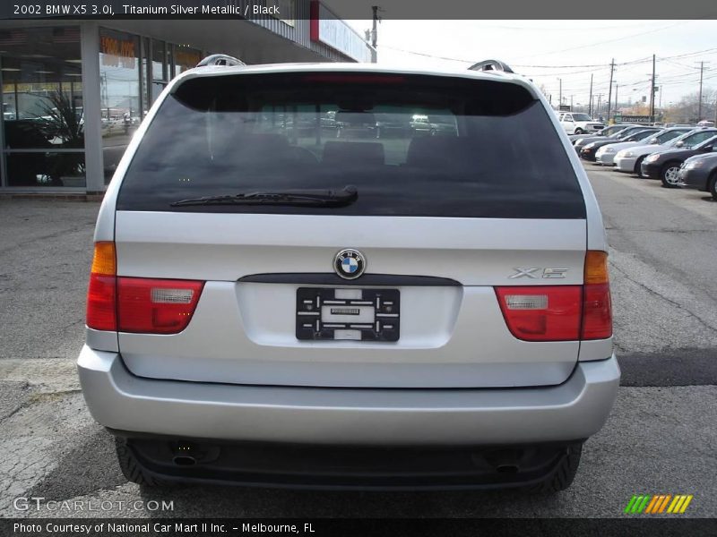 Titanium Silver Metallic / Black 2002 BMW X5 3.0i
