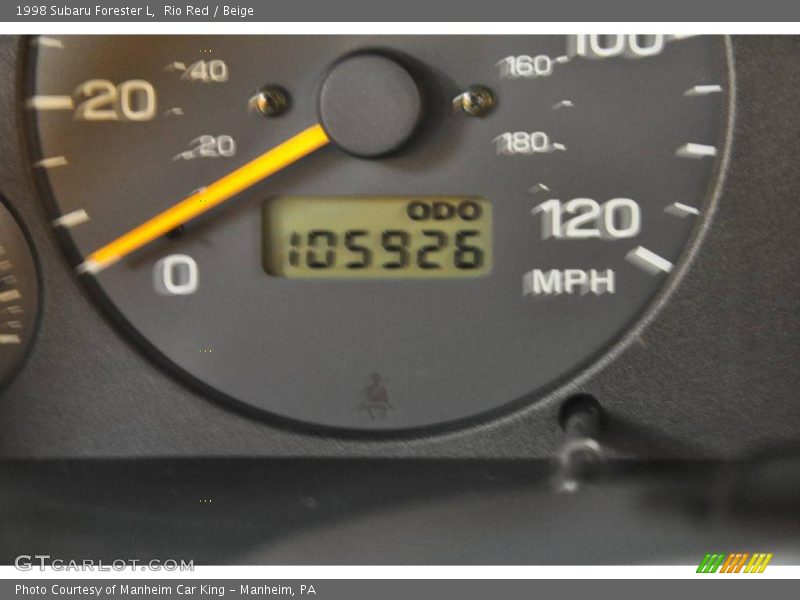 Rio Red / Beige 1998 Subaru Forester L