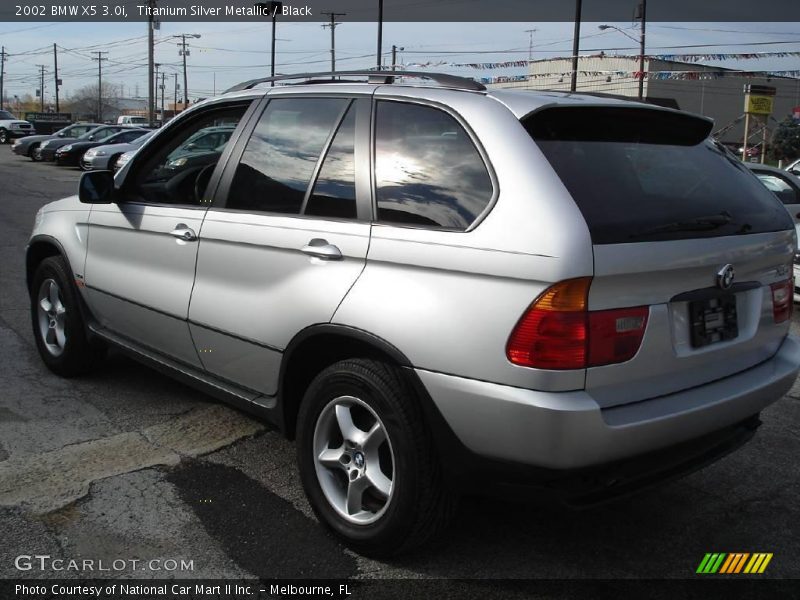 Titanium Silver Metallic / Black 2002 BMW X5 3.0i