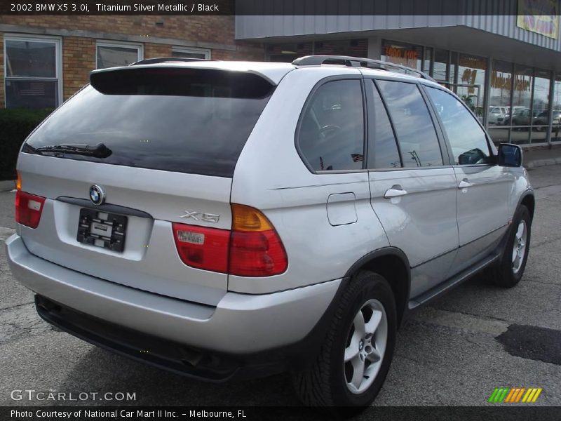 Titanium Silver Metallic / Black 2002 BMW X5 3.0i