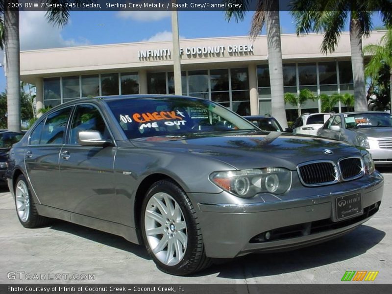 Sterling Grey Metallic / Basalt Grey/Flannel Grey 2005 BMW 7 Series 745Li Sedan