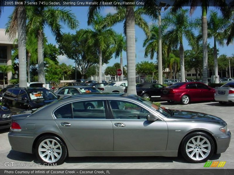 Sterling Grey Metallic / Basalt Grey/Flannel Grey 2005 BMW 7 Series 745Li Sedan