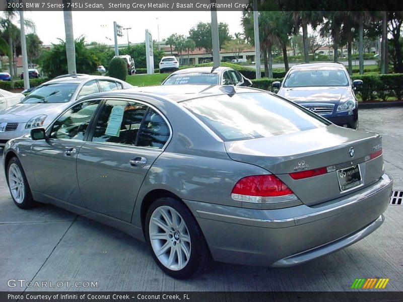 Sterling Grey Metallic / Basalt Grey/Flannel Grey 2005 BMW 7 Series 745Li Sedan
