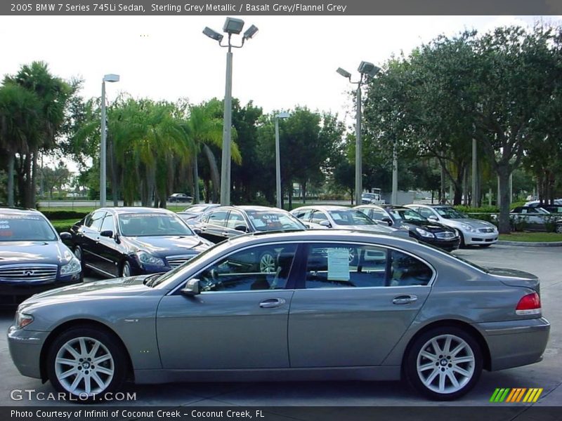 Sterling Grey Metallic / Basalt Grey/Flannel Grey 2005 BMW 7 Series 745Li Sedan