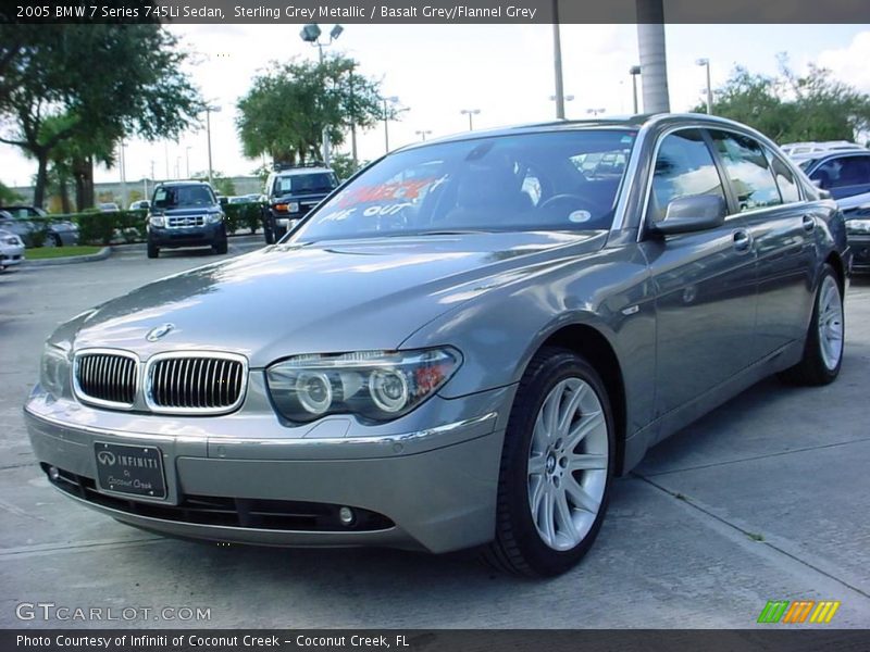 Sterling Grey Metallic / Basalt Grey/Flannel Grey 2005 BMW 7 Series 745Li Sedan