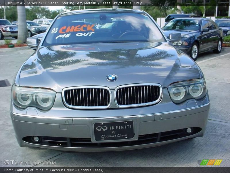 Sterling Grey Metallic / Basalt Grey/Flannel Grey 2005 BMW 7 Series 745Li Sedan