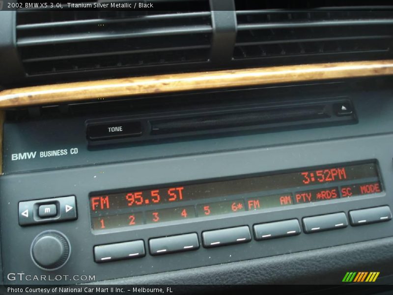 Titanium Silver Metallic / Black 2002 BMW X5 3.0i