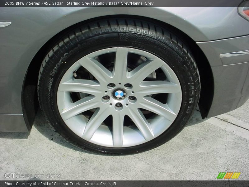 Sterling Grey Metallic / Basalt Grey/Flannel Grey 2005 BMW 7 Series 745Li Sedan