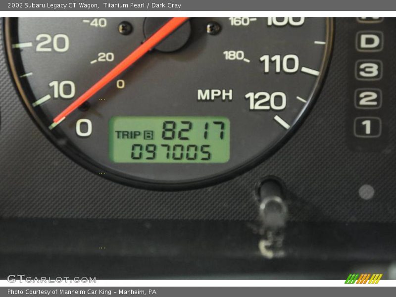Titanium Pearl / Dark Gray 2002 Subaru Legacy GT Wagon