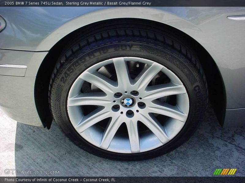 Sterling Grey Metallic / Basalt Grey/Flannel Grey 2005 BMW 7 Series 745Li Sedan