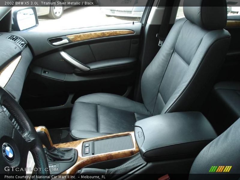Titanium Silver Metallic / Black 2002 BMW X5 3.0i