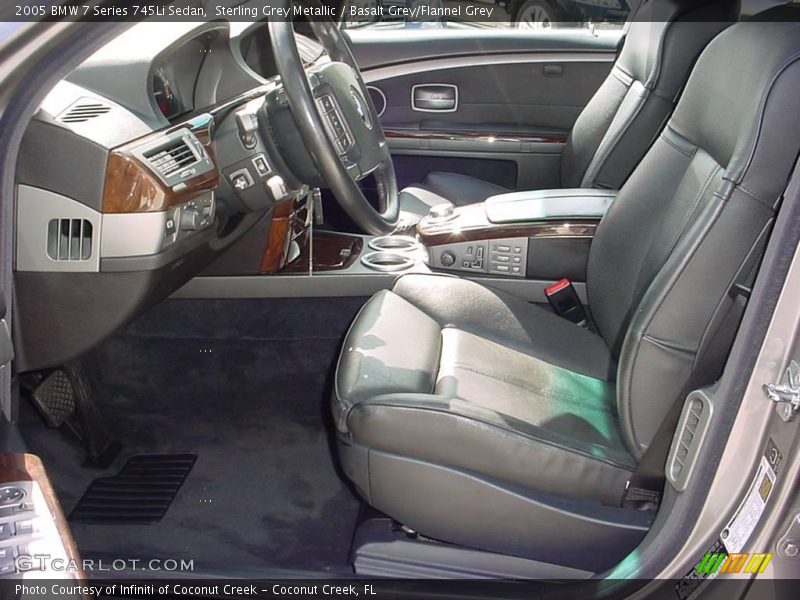 Sterling Grey Metallic / Basalt Grey/Flannel Grey 2005 BMW 7 Series 745Li Sedan
