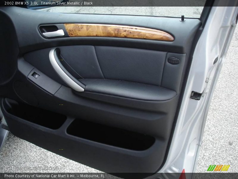 Titanium Silver Metallic / Black 2002 BMW X5 3.0i