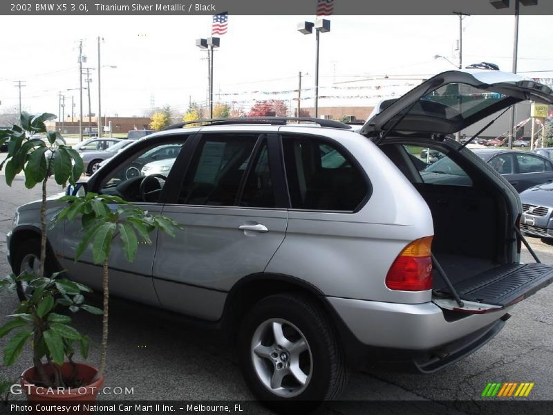 Titanium Silver Metallic / Black 2002 BMW X5 3.0i