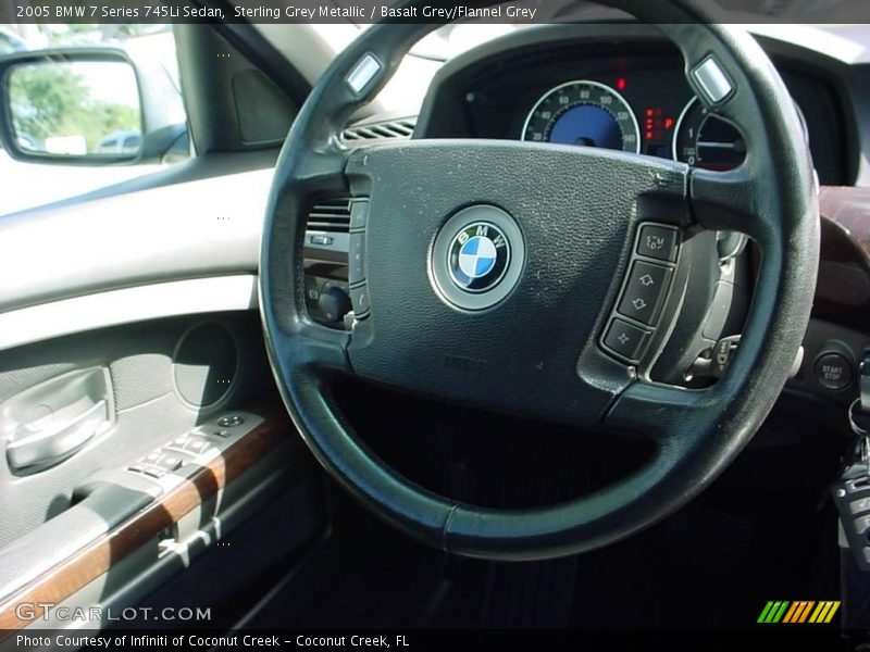 Sterling Grey Metallic / Basalt Grey/Flannel Grey 2005 BMW 7 Series 745Li Sedan