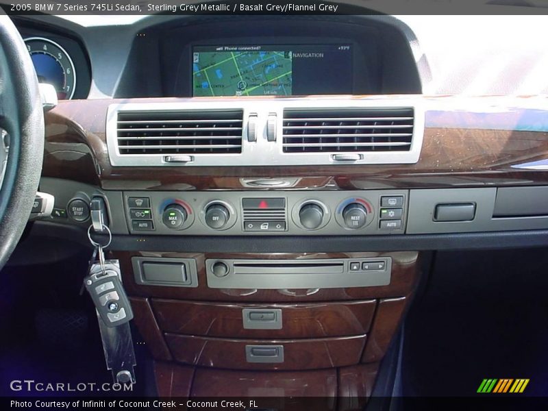 Sterling Grey Metallic / Basalt Grey/Flannel Grey 2005 BMW 7 Series 745Li Sedan