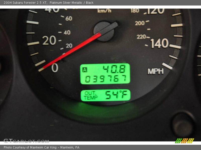 Platinum Silver Metallic / Black 2004 Subaru Forester 2.5 XT