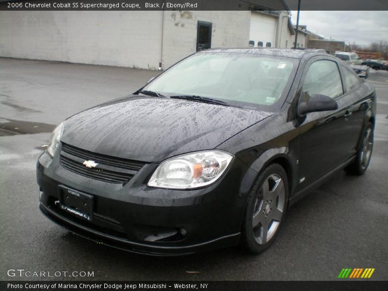 Black / Ebony/Red 2006 Chevrolet Cobalt SS Supercharged Coupe