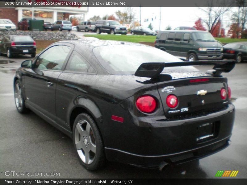 Black / Ebony/Red 2006 Chevrolet Cobalt SS Supercharged Coupe