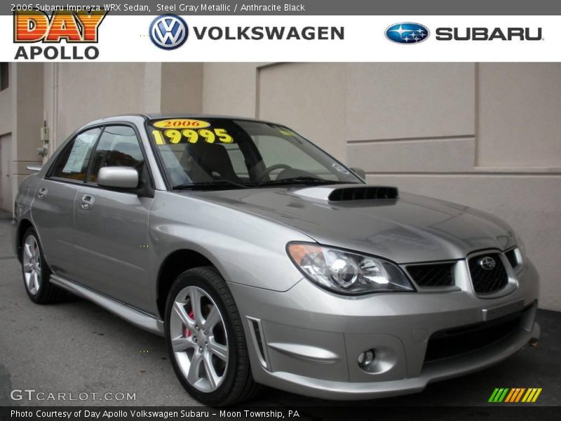 Steel Gray Metallic / Anthracite Black 2006 Subaru Impreza WRX Sedan