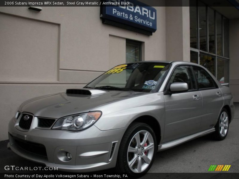 Steel Gray Metallic / Anthracite Black 2006 Subaru Impreza WRX Sedan