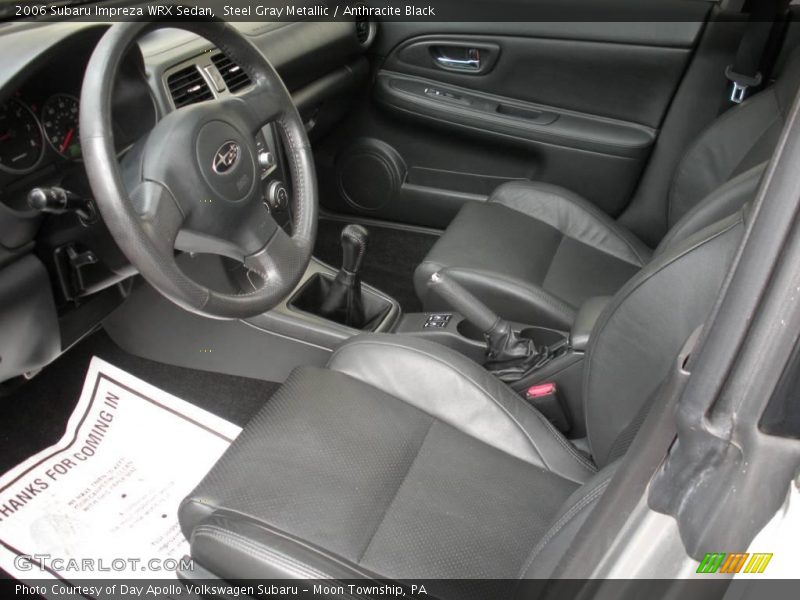 Steel Gray Metallic / Anthracite Black 2006 Subaru Impreza WRX Sedan