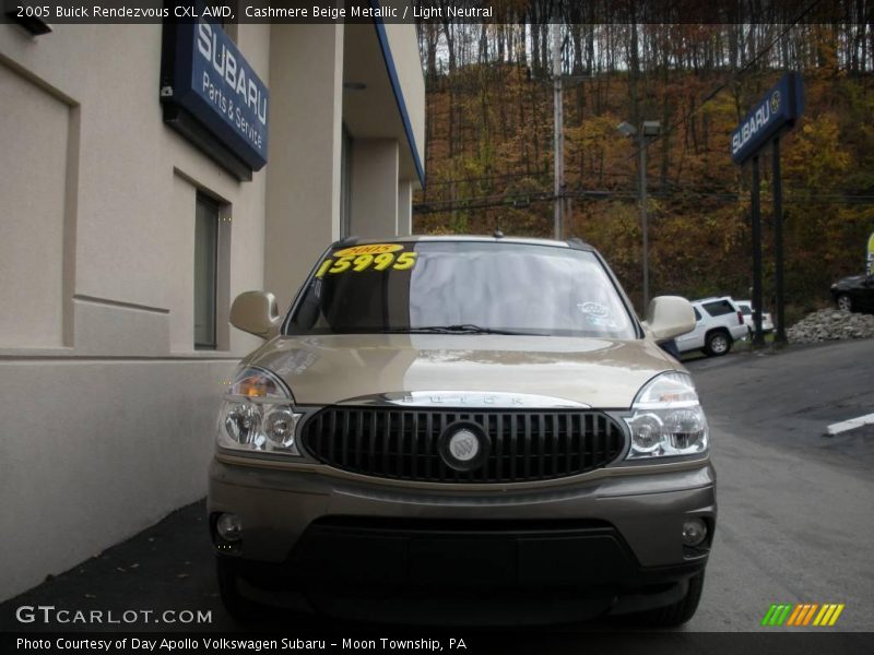 Cashmere Beige Metallic / Light Neutral 2005 Buick Rendezvous CXL AWD