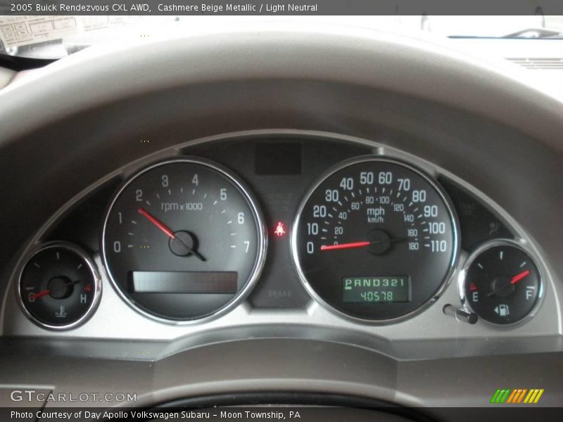 Cashmere Beige Metallic / Light Neutral 2005 Buick Rendezvous CXL AWD