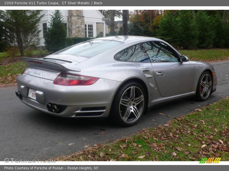 GT Silver Metallic / Black 2009 Porsche 911 Turbo Coupe