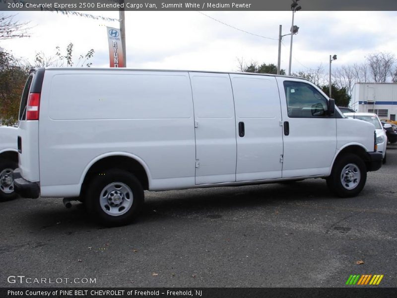 Summit White / Medium Pewter 2009 Chevrolet Express 2500 Extended Cargo Van