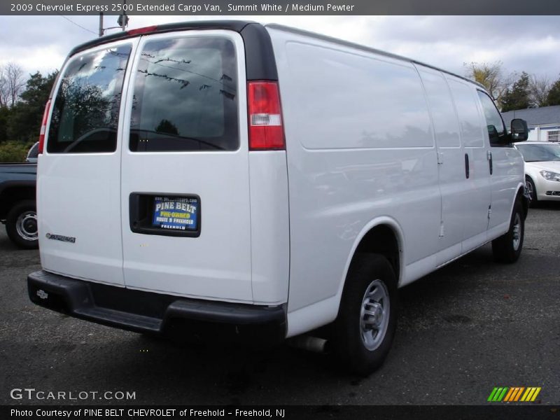 Summit White / Medium Pewter 2009 Chevrolet Express 2500 Extended Cargo Van