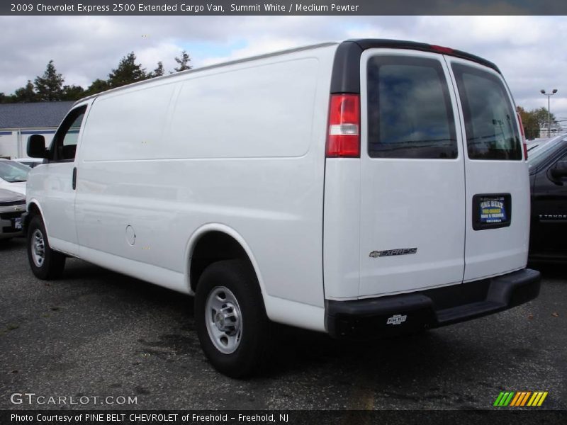 Summit White / Medium Pewter 2009 Chevrolet Express 2500 Extended Cargo Van