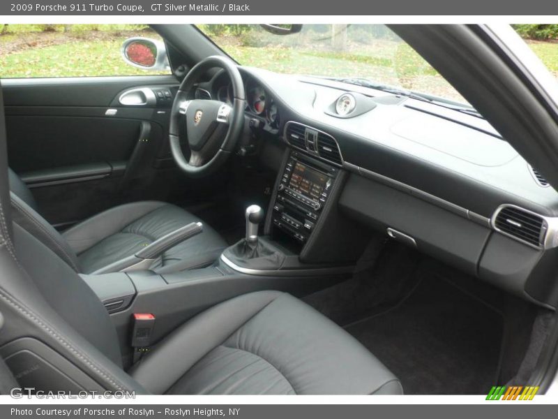 GT Silver Metallic / Black 2009 Porsche 911 Turbo Coupe