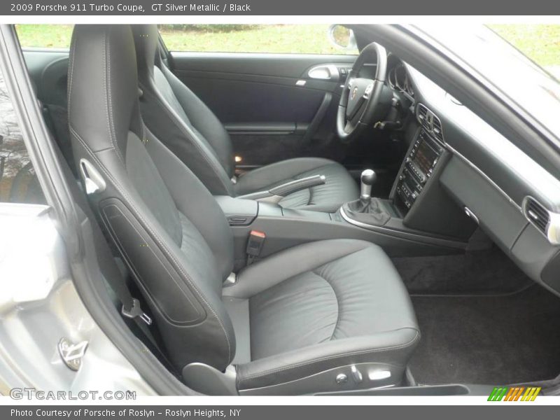 GT Silver Metallic / Black 2009 Porsche 911 Turbo Coupe