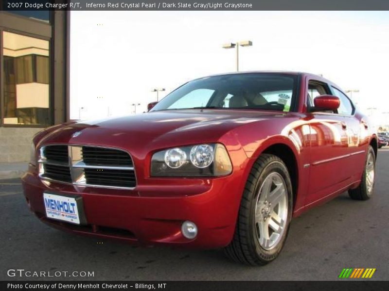 Inferno Red Crystal Pearl / Dark Slate Gray/Light Graystone 2007 Dodge Charger R/T
