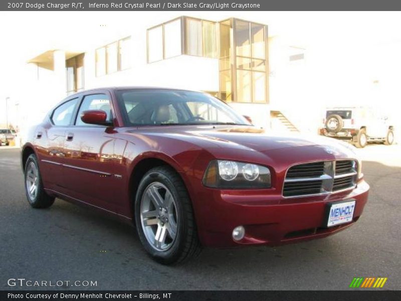 Inferno Red Crystal Pearl / Dark Slate Gray/Light Graystone 2007 Dodge Charger R/T