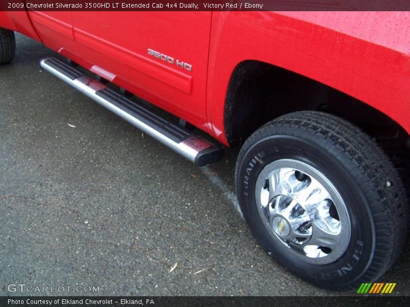 Victory Red / Ebony 2009 Chevrolet Silverado 3500HD LT Extended Cab 4x4 Dually