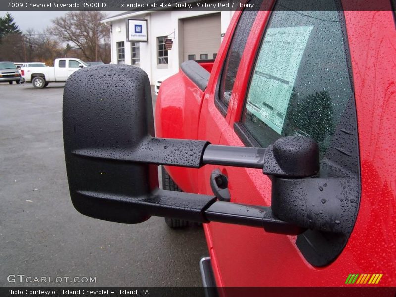 Victory Red / Ebony 2009 Chevrolet Silverado 3500HD LT Extended Cab 4x4 Dually