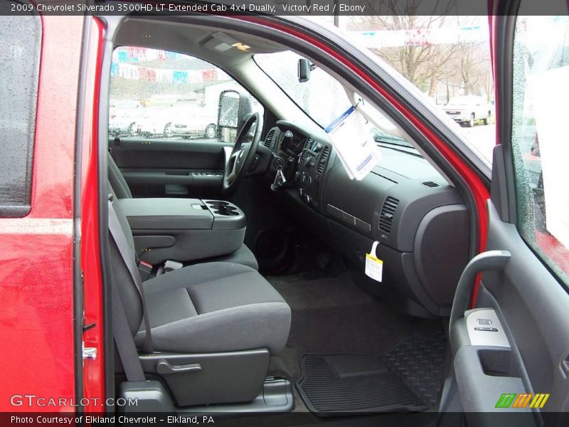 Victory Red / Ebony 2009 Chevrolet Silverado 3500HD LT Extended Cab 4x4 Dually