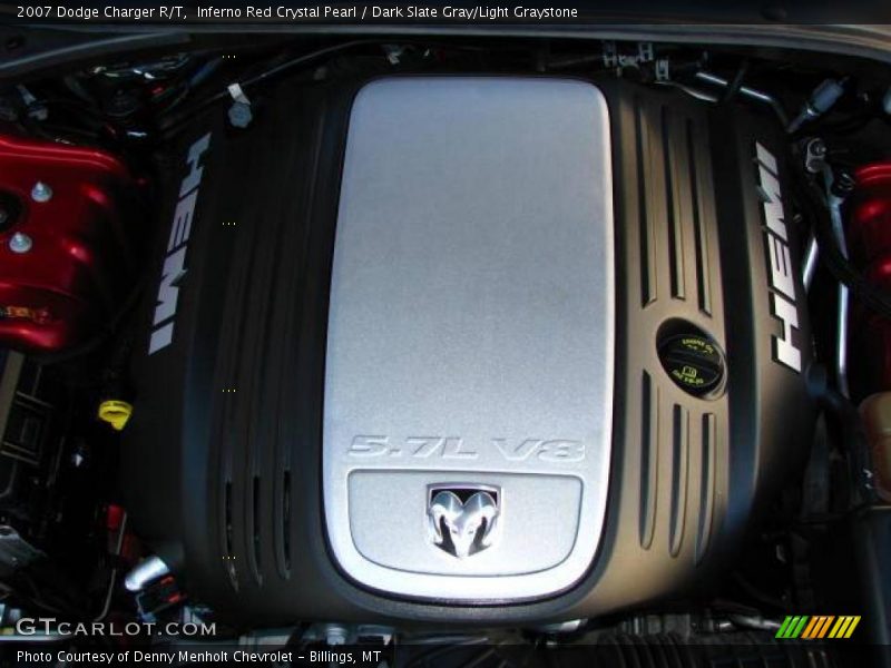 Inferno Red Crystal Pearl / Dark Slate Gray/Light Graystone 2007 Dodge Charger R/T