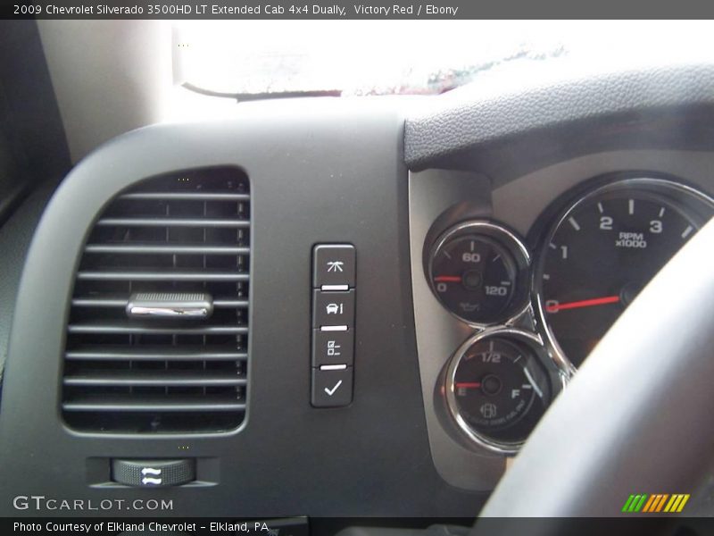 Victory Red / Ebony 2009 Chevrolet Silverado 3500HD LT Extended Cab 4x4 Dually