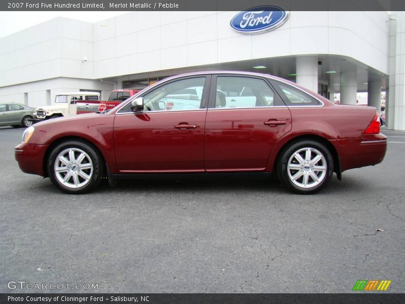 Merlot Metallic / Pebble 2007 Ford Five Hundred Limited