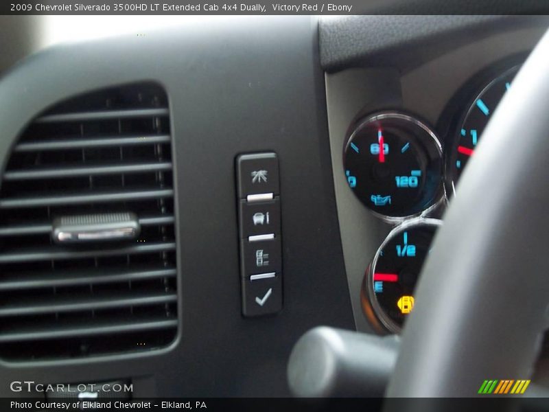 Victory Red / Ebony 2009 Chevrolet Silverado 3500HD LT Extended Cab 4x4 Dually